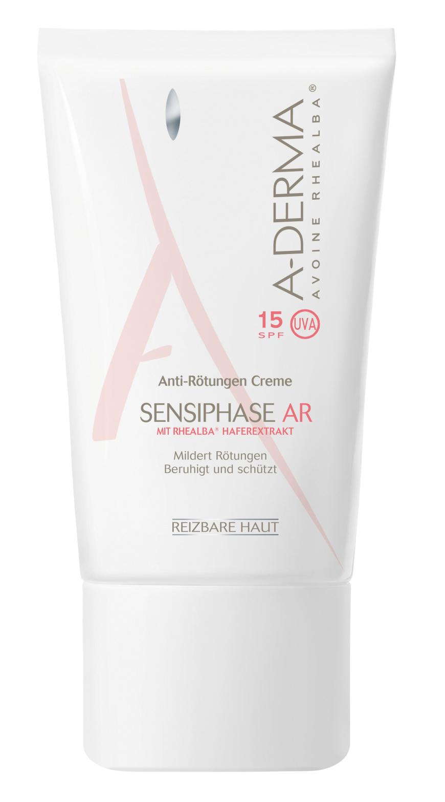 „Sensiphase AR Anti-Rötungen Creme“ von A-Derma, mit Hafer, 15 Euro, in Apotheken