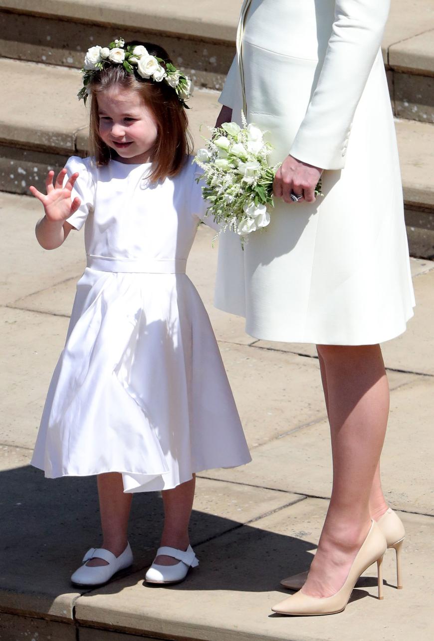 Prinzessin Charlotte mit Mama Herzogin Kate nach der Trauung