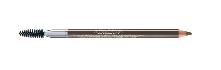 „Respectissime“-Augenbrauenstift“ von La Roche-Posay, in „Dunkelbraun“ mit Bürste, ca. 12 Euro, in Apotheken