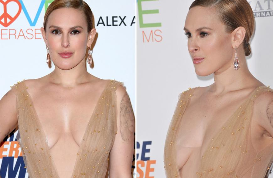 Freizügiger Auftritt von Rumer Willis: Die Tochter von Demi Moore und Bruce Willis kam mit einem Ausschnitt bis zum Bauchnabel zu einer Wohltätigkeitsveranstaltung ins Beverly Hills Hotel, Kalifornien.