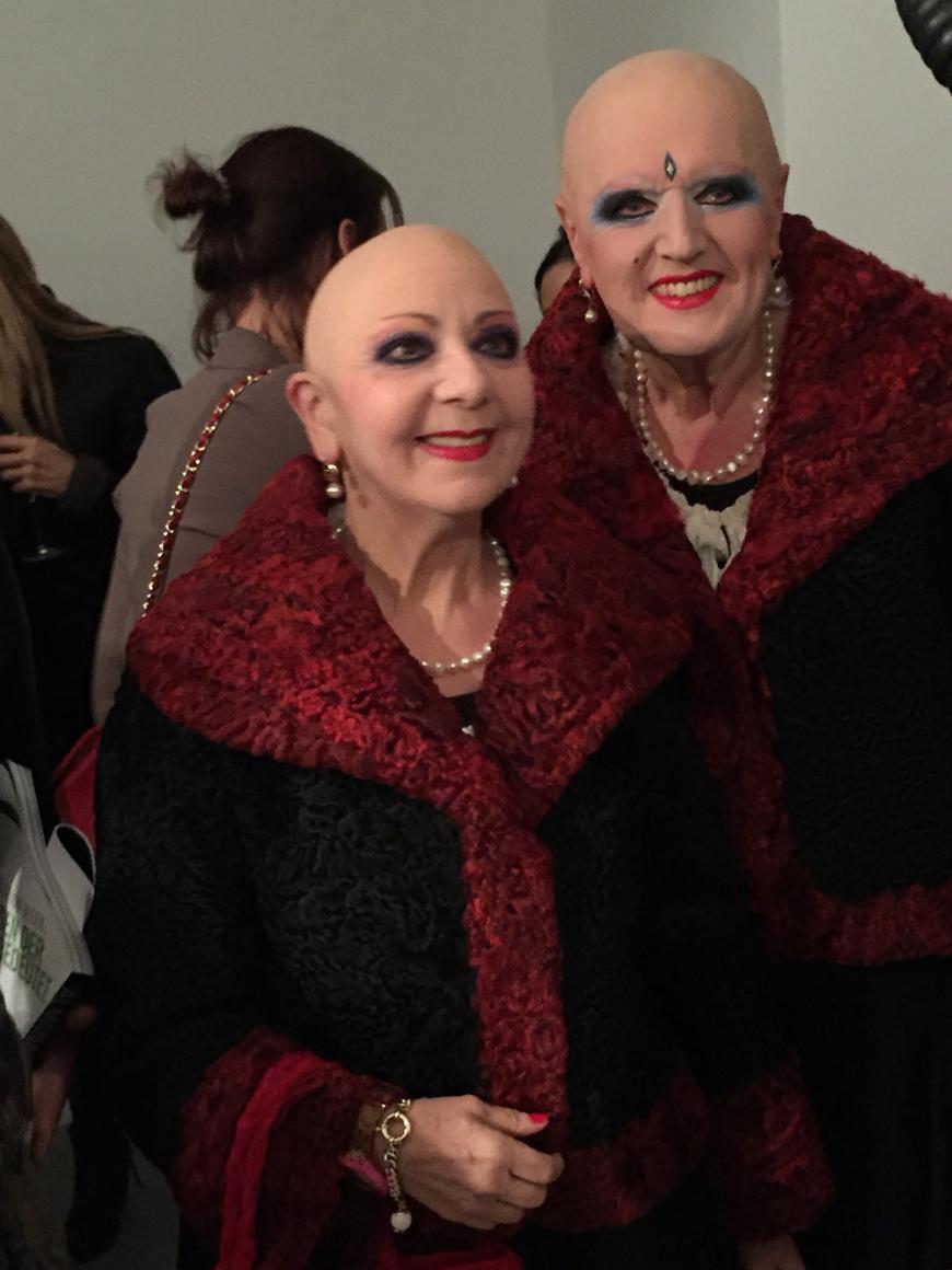 Paradiesvögel: Auch das Künstler-Paar Eva und Adele waren unter den illustren Gästen.
