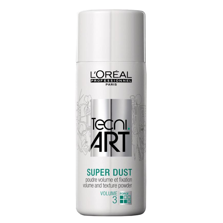 Mattiert: „Tecni.Art Super Dust“-Haarpuder von L‘Oréal Professionnel, ca. 17 Euro, beim Friseur