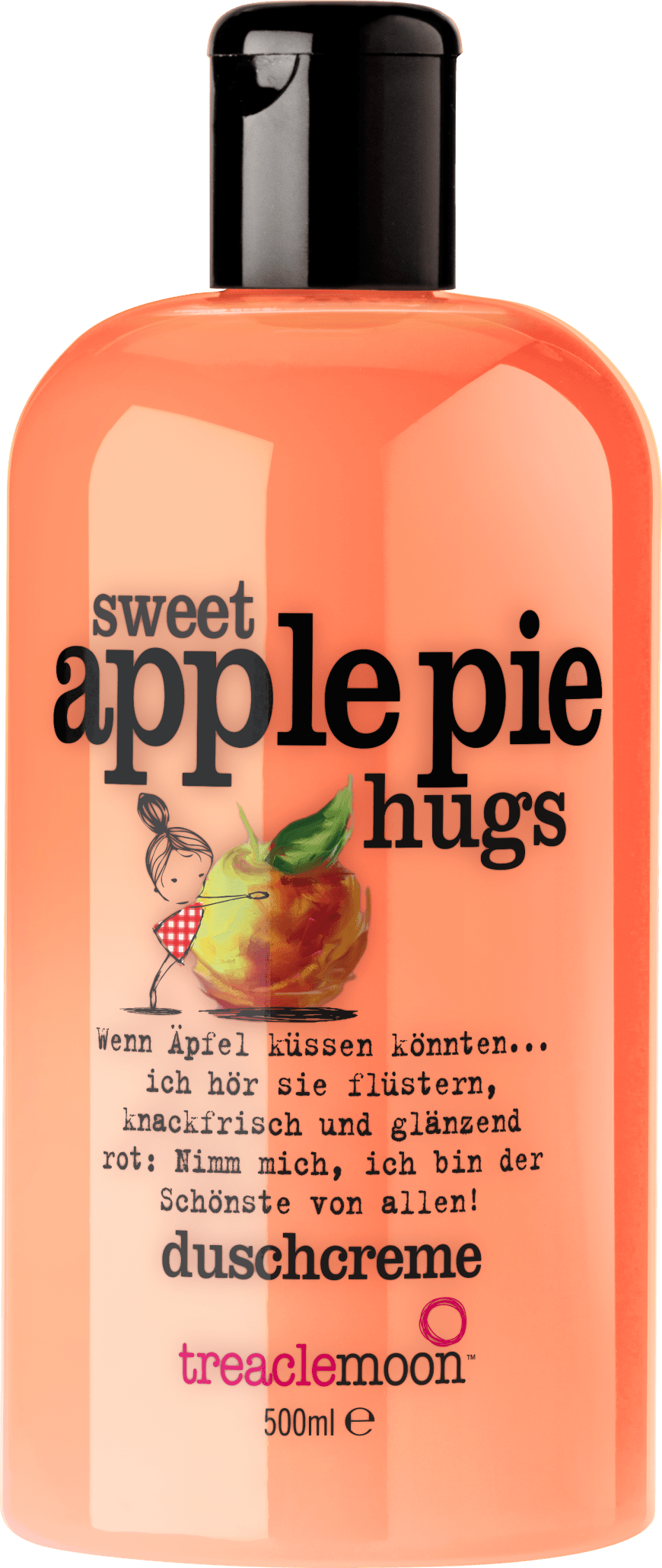 Sorgt für einen frischen Start in den Tag: „Sweet Apple Pie Hugs“-Duschcreme von Treaclemoon, mit fruchtigem Apfelduft, ca. 4 Euro