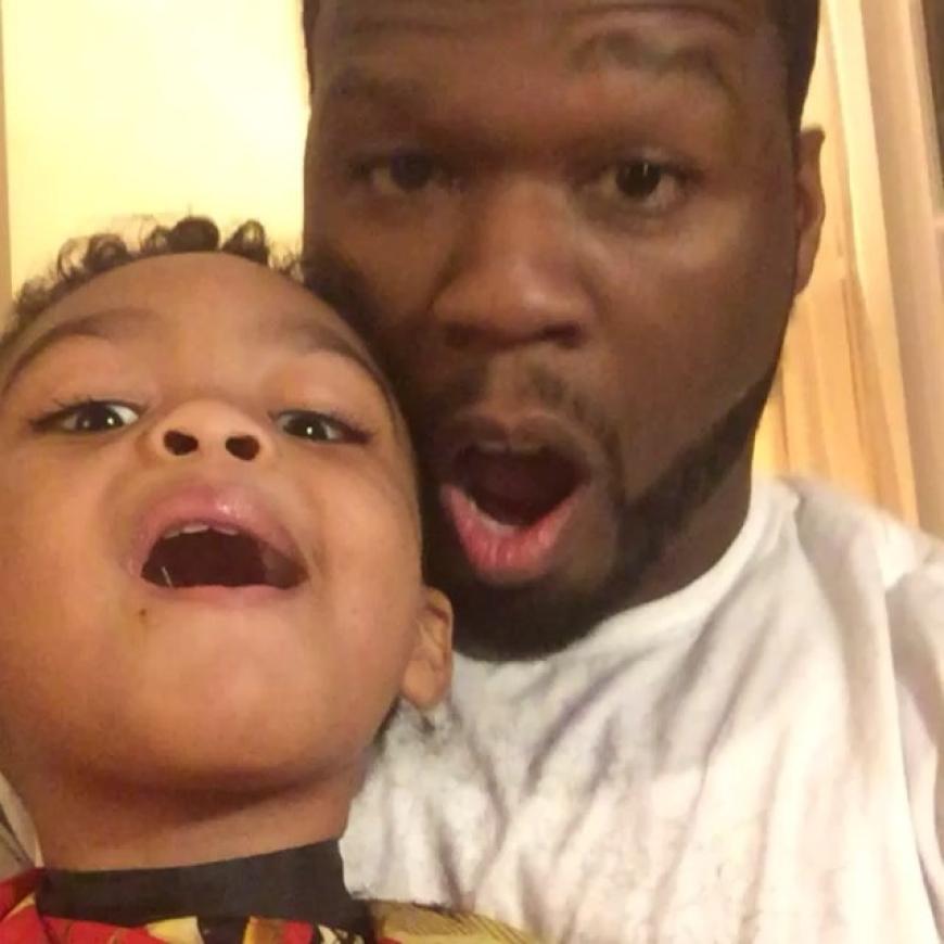 Zweifach-Papa 50 Cent gratuliert sich mit diesem süßen Foto selbst zum Vatertag.