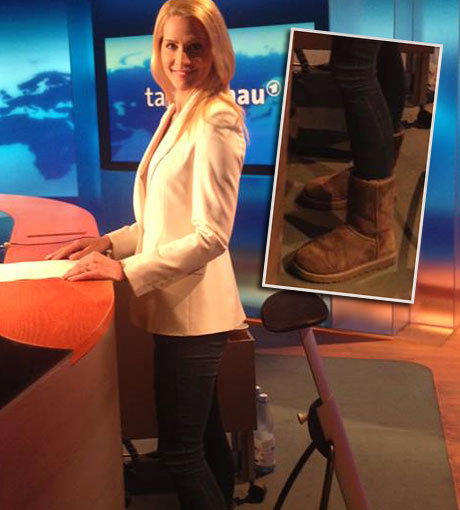 Judith Rakers Style So geht Tagesschau! Judith Rakers mag es untenrum bequem
