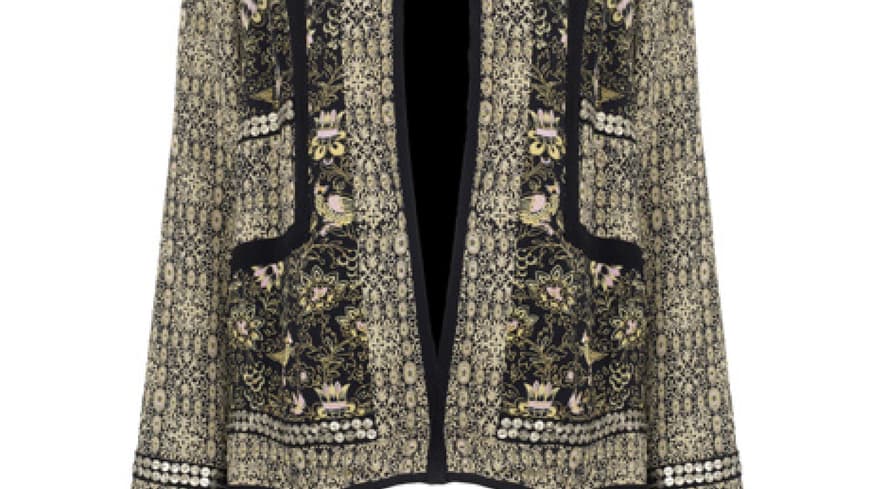 Diese Woche läuten wir eine neue Ära ein! Die gold-schwarze Ära der Mode: Pailletten, Stickereien, Spitze und edle Stoffe, dazu Gold und Schwarz. Opulent und elegant – so wie dieser bestickte Blazer von Monsoon, ca. 110 Euro Diese Woche läuten wir eine neue Ära ein! Die gold-schwarze Ära der Mode: Pailletten, Stickereien, Spitze und edle Stoffe, dazu Gold und Schwarz. Opulent und elegant – so wie dieser bestickte Blazer von Monsoon, ca. 110 Euro