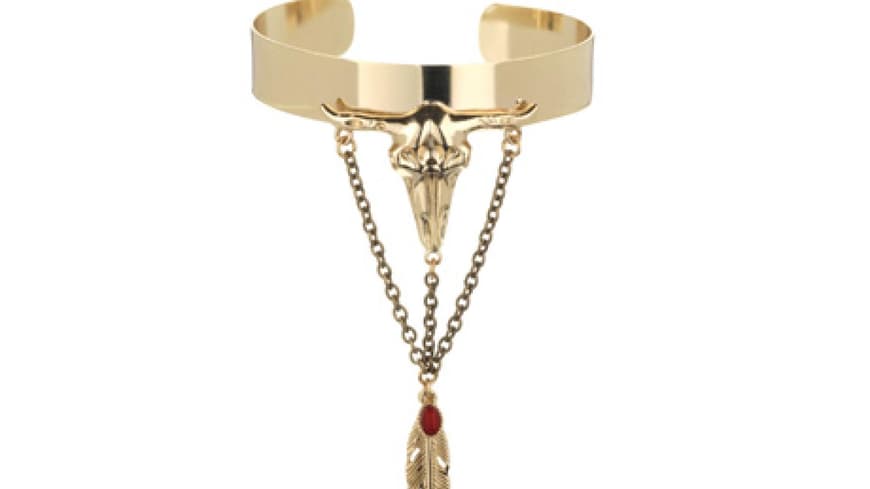 24. August 2012: 2 in 1! Den Armreif mit Ring im Indianer-Look gibt es über riverisland.com, für ca. 15 Euro 24. August 2012: 2 in 1! Den Armreif mit Ring im Indianer-Look gibt es über riverisland.com, für ca. 15 Euro