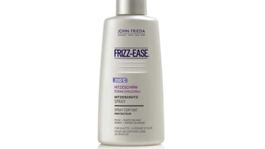 Dieses Haarpflege-Spray fungiert als ultimativer Hitzeschirm. Wer also täglich zu Föhn, Glätteisen oder Lockenstab greift, ist mit ihm bestens geschützt. âFrizz Ease Dieses Haarpflege-Spray fungiert als ultimativer Hitzeschirm. Wer also täglich zu Föhn, Glätteisen oder Lockenstab greift, ist mit ihm bestens geschützt. âFrizz Ease