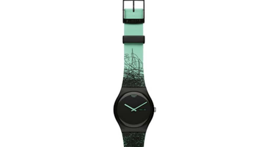 19. Oktober 2012: Die funky Uhr zeigt uns nicht nur die Zeit an, sie ziert auch stylisch unser Handgelenk. Uhr im Graffiti-Design über swatch.com, ca. 60 Euro 19. Oktober 2012: Die funky Uhr zeigt uns nicht nur die Zeit an, sie ziert auch stylisch unser Handgelenk. Uhr im Graffiti-Design über swatch.com, ca. 60 Euro