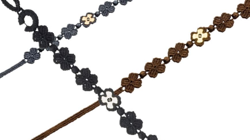 Echte Spitze mit 18-karätigen Goldelementen! Armband von Cruciani, ca. 180 Euro Echte Spitze mit 18-karätigen Goldelementen! Armband von Cruciani, ca. 180 Euro