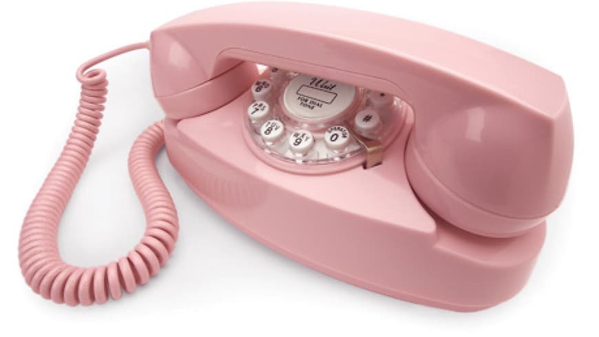 Für stilechtes Telefonieren mit dem Liebsten wie in den 50er Jahren. Das Princess Phone (Model 1959), ca. 55,00 Euro unter Pomadeshop.de Für stilechtes Telefonieren mit dem Liebsten wie in den 50er Jahren. Das Princess Phone (Model 1959), ca. 55,00 Euro unter Pomadeshop.de