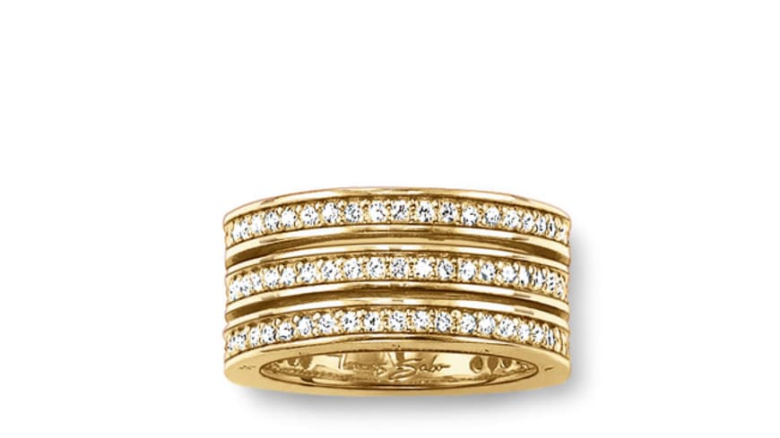 Mehrreihiger Ring von Thomas Sabo, ca. 280 Euro Mehrreihiger Ring von Thomas Sabo, ca. 280 Euro