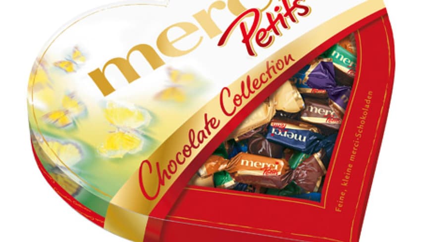 Hmmmm, für die süßen Momente am Valentinstag sorgt Merci, ca. 4 Euro Hmmmm, für die süßen Momente am Valentinstag sorgt Merci, ca. 4 Euro