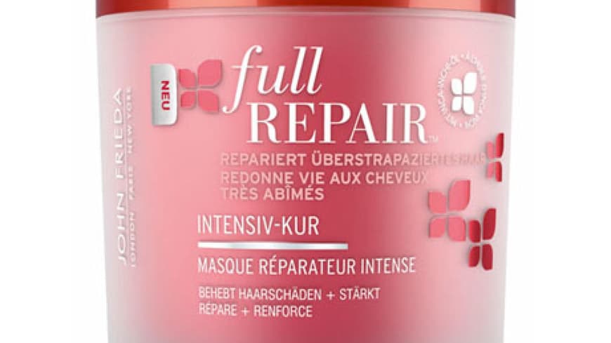 Die mit leichtem Inca-Inchi-Öl angereicherte Intensiv-Kur repariert noch so gestresstes Haar und lässt es wieder seidig glänzen ohne es dabei schwer werden zu lassen! âFull Repair Intensiv-Kur Die mit leichtem Inca-Inchi-Öl angereicherte Intensiv-Kur repariert noch so gestresstes Haar und lässt es wieder seidig glänzen ohne es dabei schwer werden zu lassen! âFull Repair Intensiv-Kur