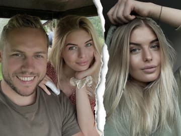 Patrick Romer und Antonia Hemmer mit Trennungsriss in der Mitte