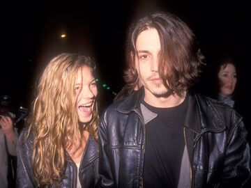 Kate Moss und Johnny Depp als Paar in den 90ern