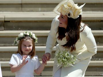 Herzogin Kate und Prinzessin Charlotte bei der Hochzeit von Prinz Harry und Herzogin Meghan
