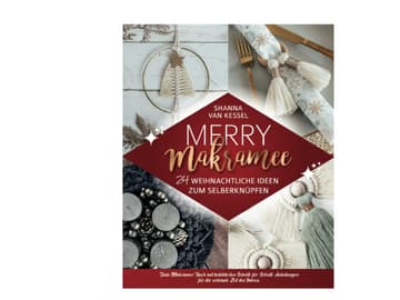 Weihnachtsbuch Basteln Merry Makramee von Hanna Van Kessel Cover