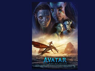 Kinoplakat für den Film Avatar The way of Water.