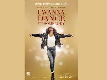 Kinoplakat I Wanna Dance With Somebody zur Filmbiografie von Whitney Houston.