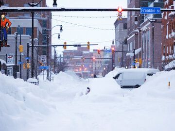 Schnee in Buffalo im Bundesstaat New York