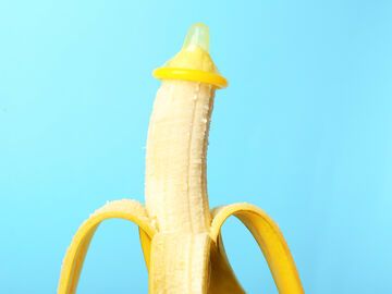 Banane mit Kondom