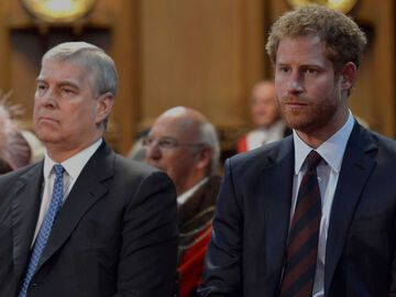 Prinz Andrew und Prinz Harry, 2016.