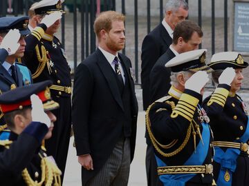 Prinz Harry während der Beerdigung von Queen Elizabeth II.