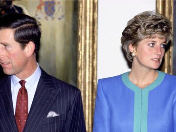 König Charles III. mit Prinzessin Diana. 