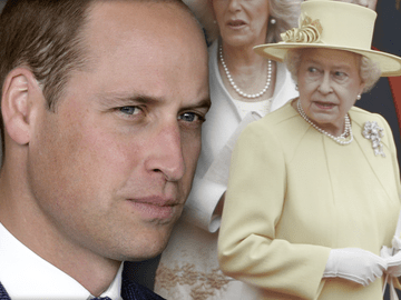 Prinz William ernst - Queen Elitzabeth II. bei Kates und Williams Hochzeit mit löchrigem Handschuh
