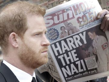 Prinz Harry und sein Nazi-Titelblatt.