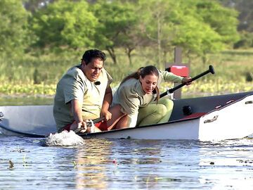 Silva Gonzalez und Stefanie Schanzleh bei Prominent getrennt im Boot.