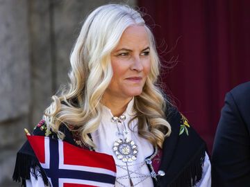 Prinzessin Mette-Marit am Nationalfeiertag in Norwegen. 