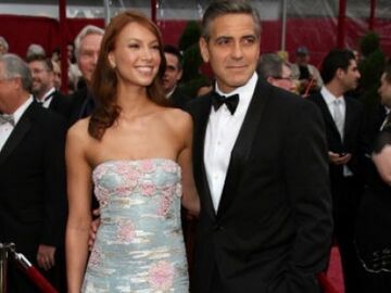 George Clooney mit seiner Freundin Sarah Larsson