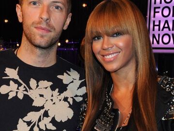 Standen gemeinsam in London auf der Bühne: Chris Martin von "Coldplay" und Beyonce Knowles 