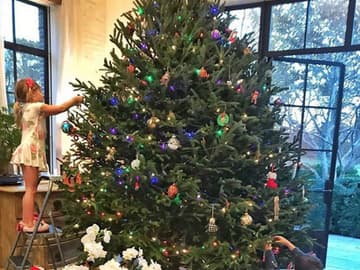 Weihnachtsbäume der Stars: Glitzer, Glamour und Lametta