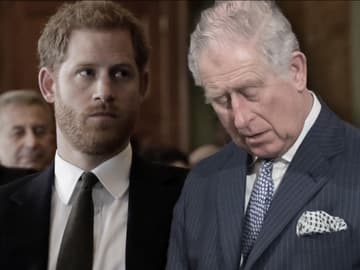 Harry und Meghan Hand in Hand, ernst