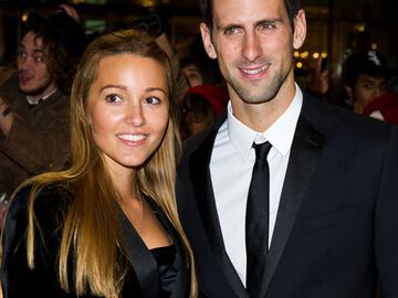 Tennis-As Novak Djokovic kam mit seiner Freundin Jelena Ristic