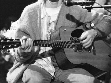Kurt Cobain,  27, Frances' Vater. Er war auch bekannt für seine Drogen-Exzesse