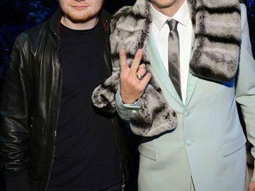 Ed Sheeran posierte mit Chartsstürmer Macklemore