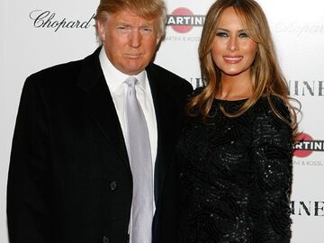 Auch das millionenschwere Ehepaar Donald und Melania Trump ließ sich die Premiere nicht entgehen