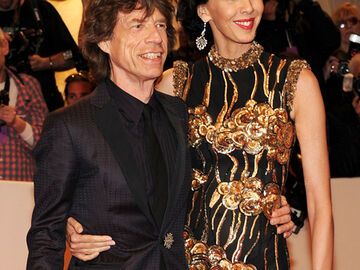 Mick Jagger mit Designerin L'Wren Scott