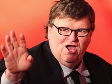 Hat auch seinen neuen Film mitgebracht: der kritische Dokumentarfilmer und Oscarpreisträger Michael Moore mit "Capitalism - A Love Story"
