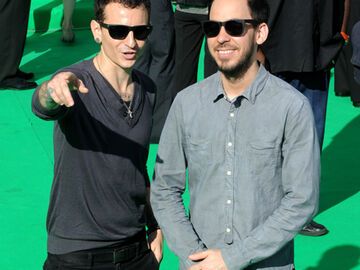 Besuchten auch die Premiere: Chester Bennington und Mike Shinoda von Linkin Park