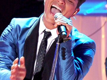 Newcomer Bruno Mars begeisterte mit seinem Auftritt