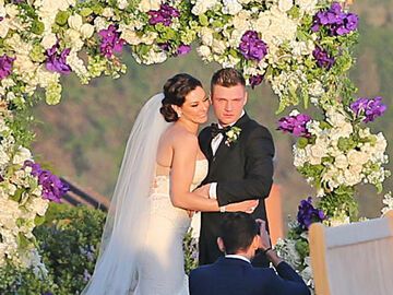 Nick Carter und Lauren Kitt feierten eine romantische Garten-Hochzeit in Santa Barbara