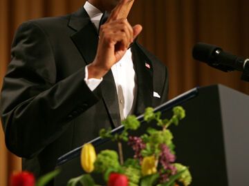 War zu Scherzen aufgelegt: US-Präsident und Gastgeber Barack Obama