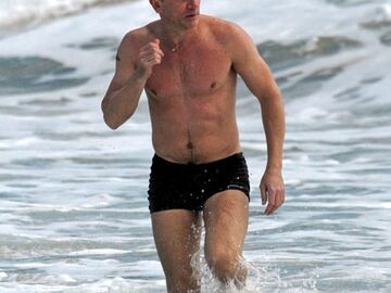 James Bond-Star Daniel Craig urlaubt über Silvester auf der kleinen französischen Insel Saint Barth in den Antillen (Karibik)