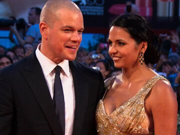 Glücklich: Matt Damon und seine Frau Luciana Barroso