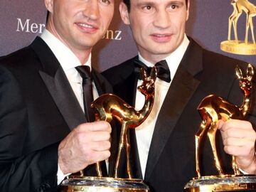 Wladimir und Vitali Klitschko wurden bereits zum zweiten Mal mit einem goldenen Rehkitz geehrt